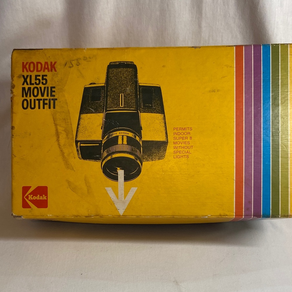 Vintage 1974 Kodak XL55 Movie Outfit in Yellow Box